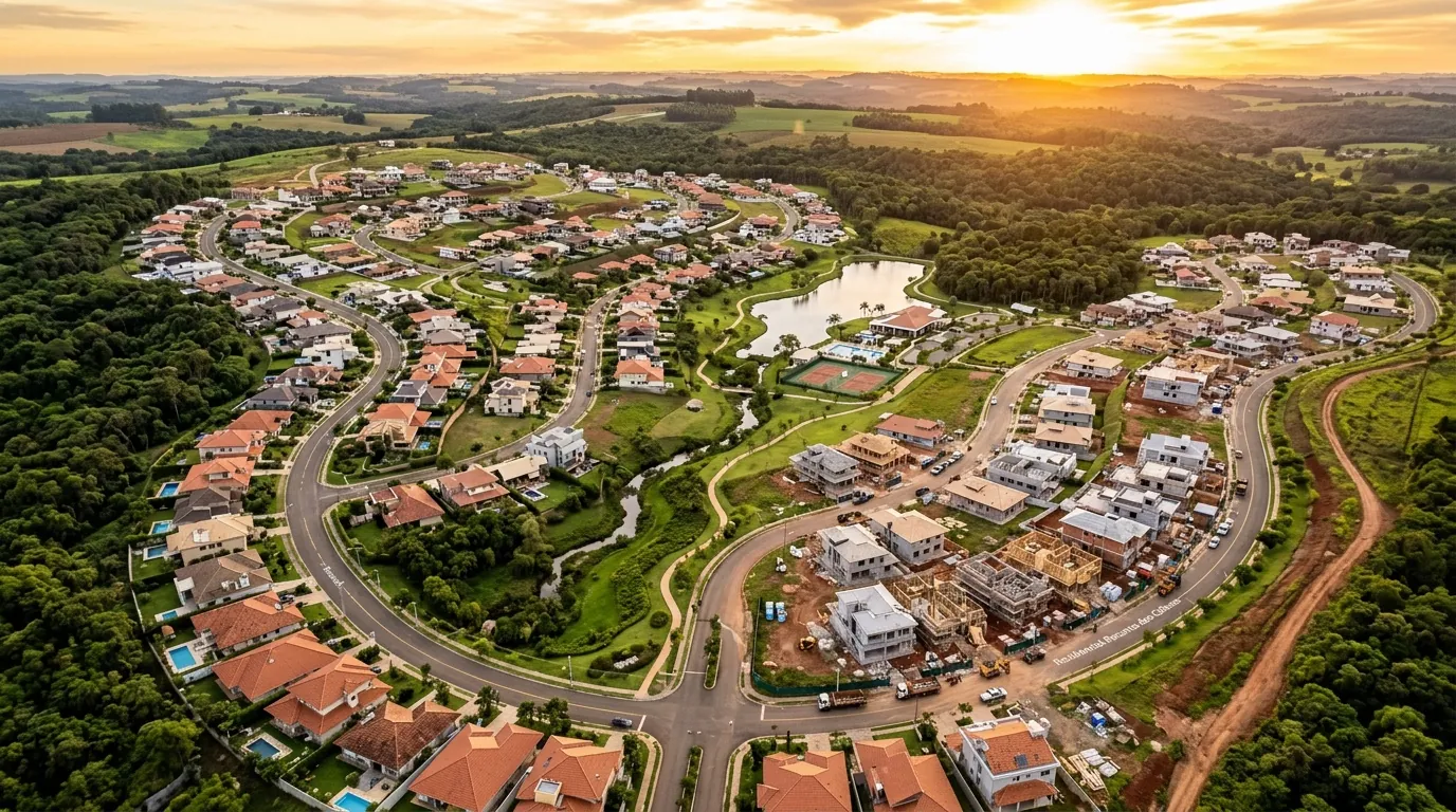 Loteamento residencial