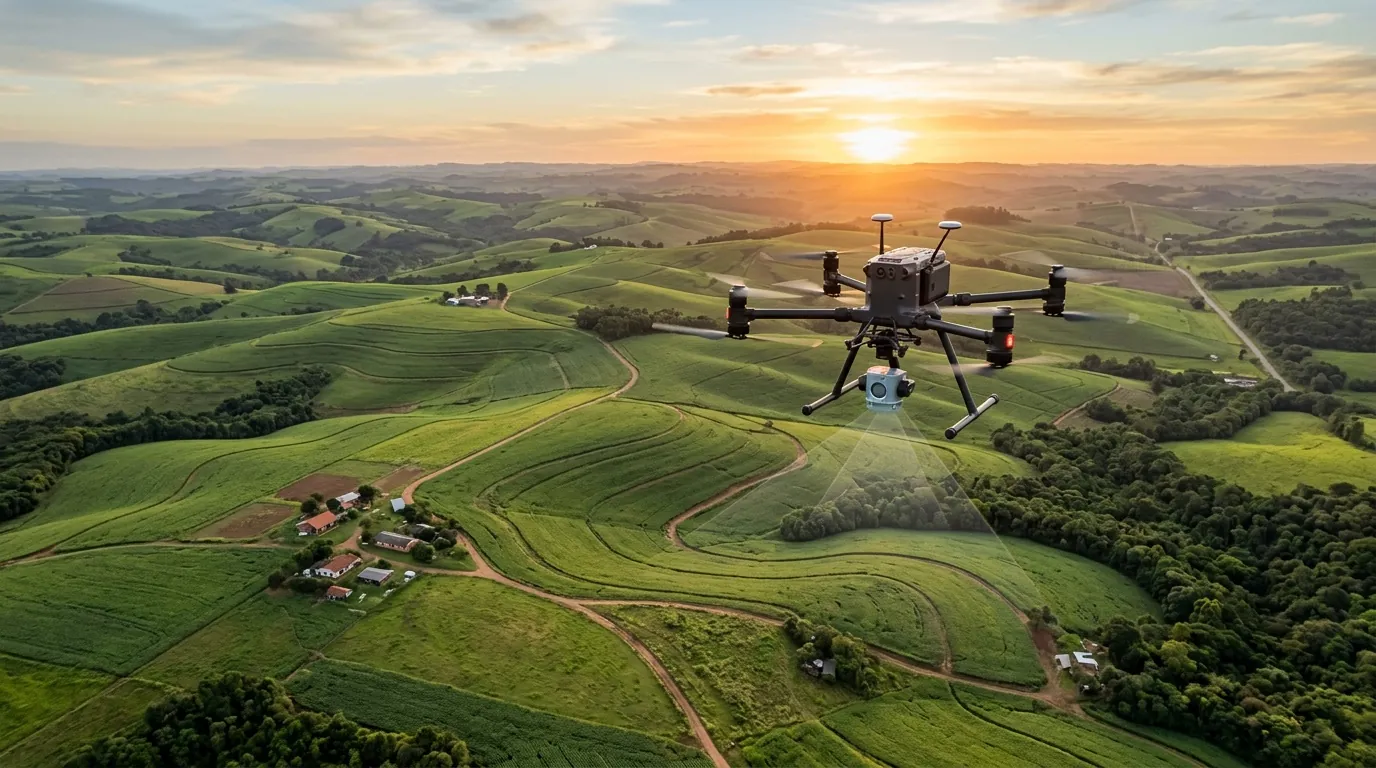 Levantamento topográfico com drone